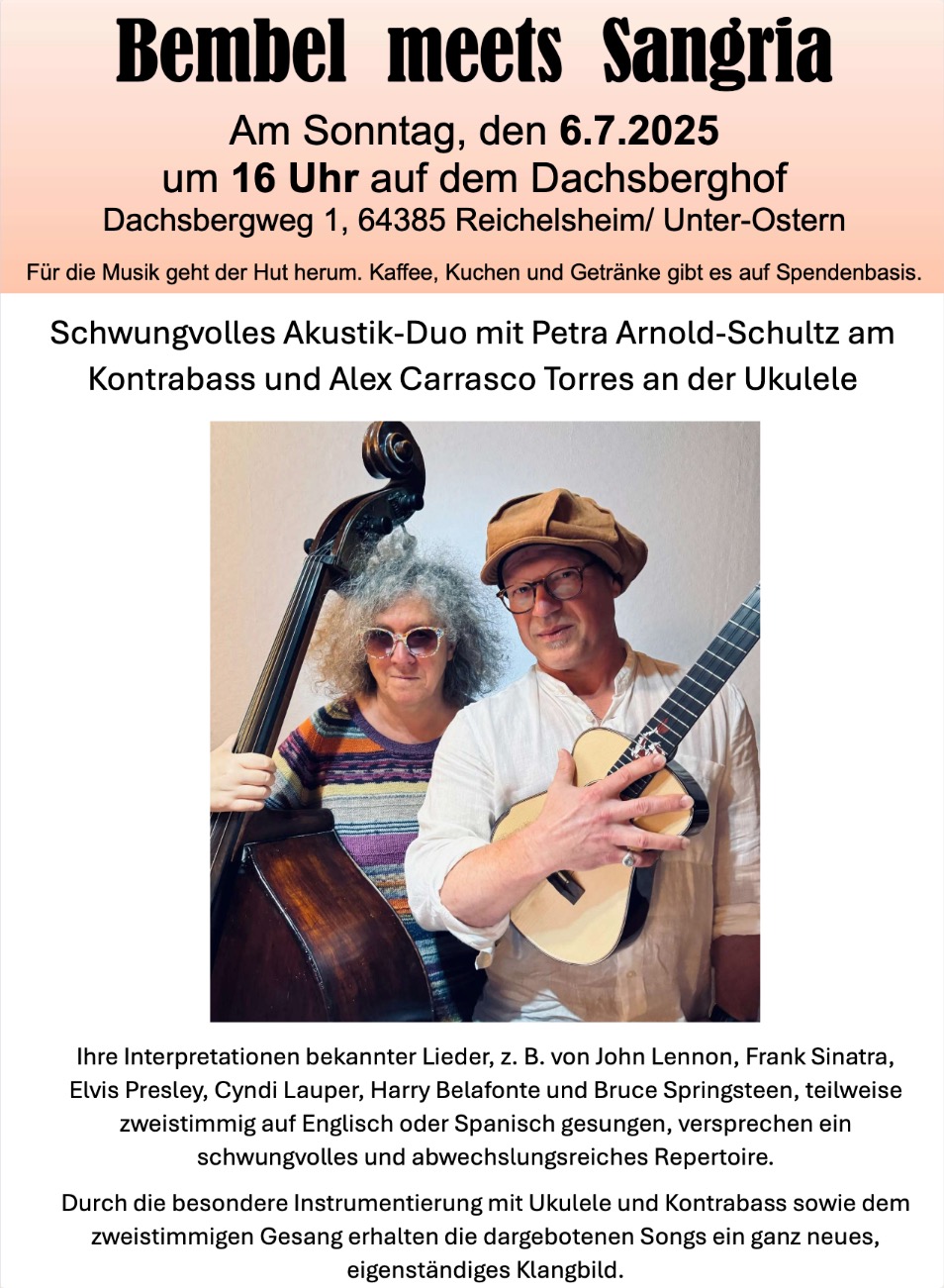 Konzert Bembel meets Sangria