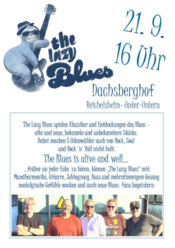 Einladung the lazy Blues